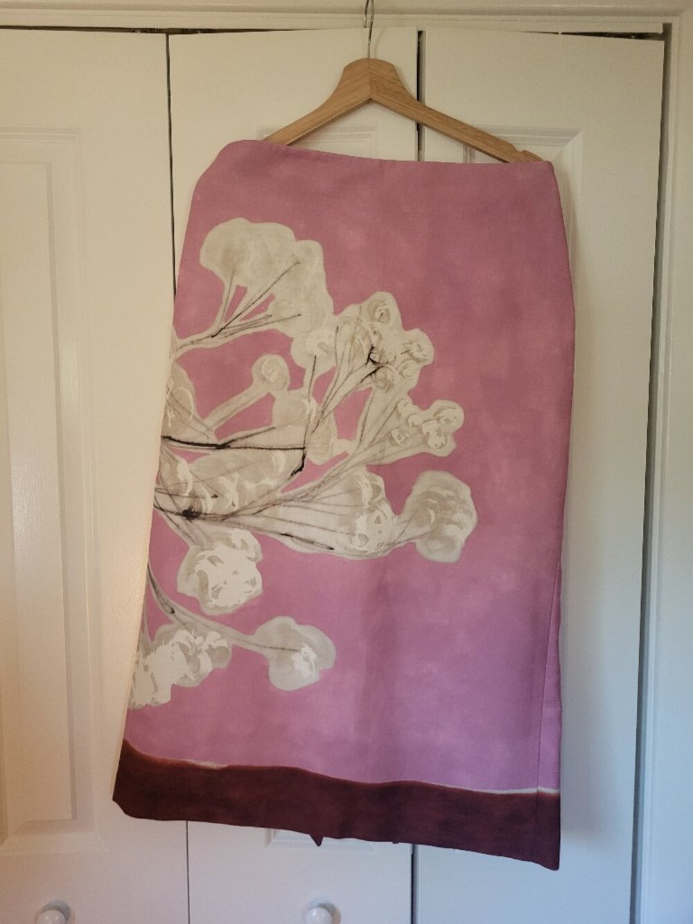 Zara midi-skirt bloom pattern